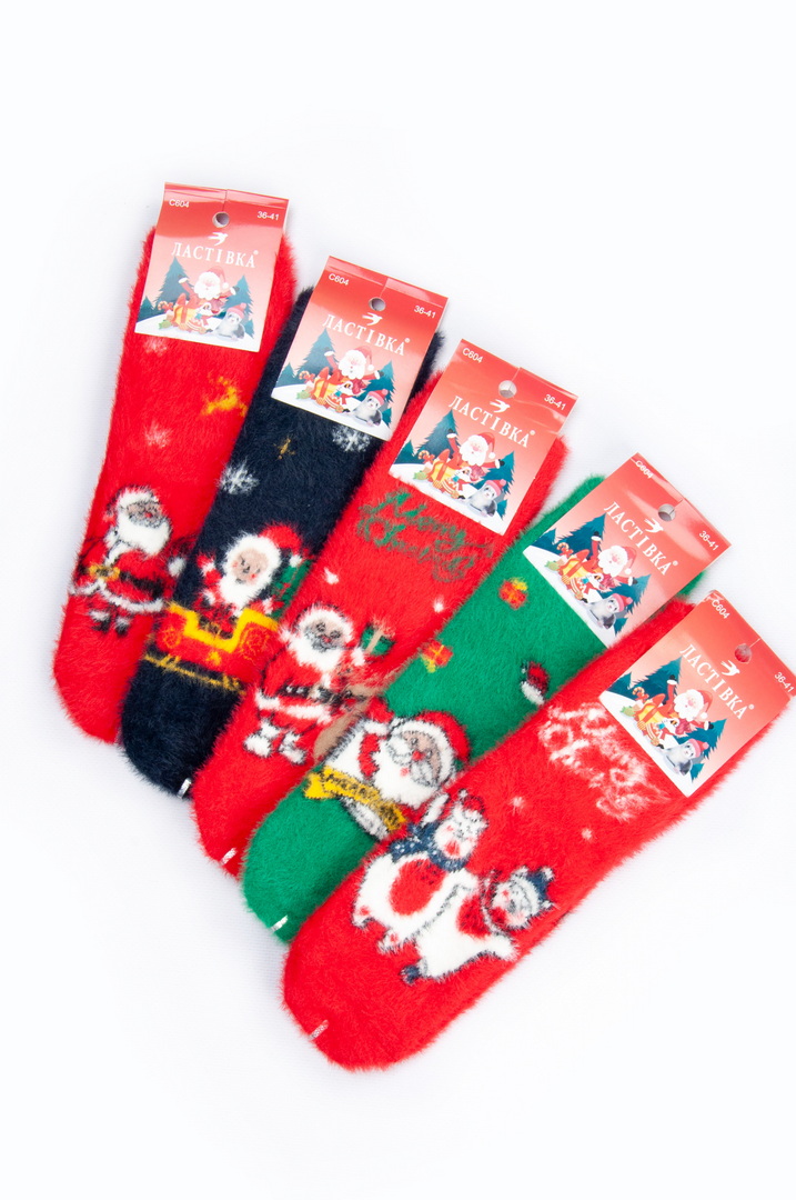 Шкарпетки жіночі новорічні норка